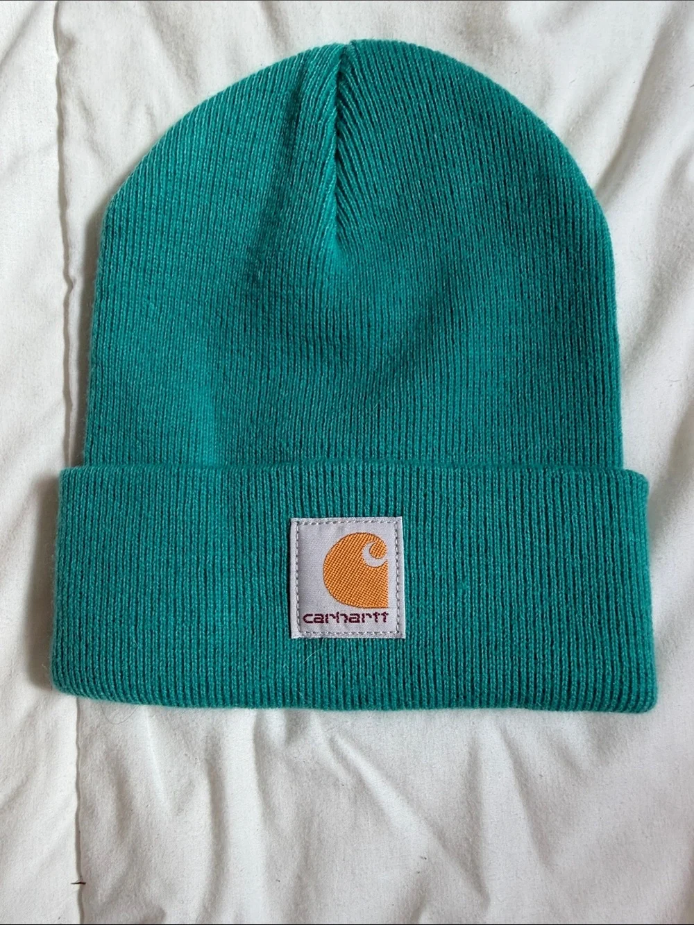 Carhartt Infant/Toddler Teal Cuffed Rib Knit Beanie
